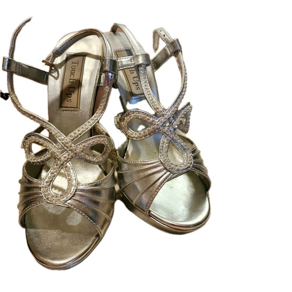 Silver Prom Heels | Women's Size 6